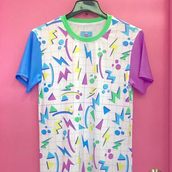 80s Memphis style tee shirt by Good Fortune 5x WMS - Picture 3 of 3